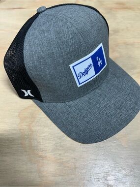 Hurley Gray and Black Dodgers Trucker Hat